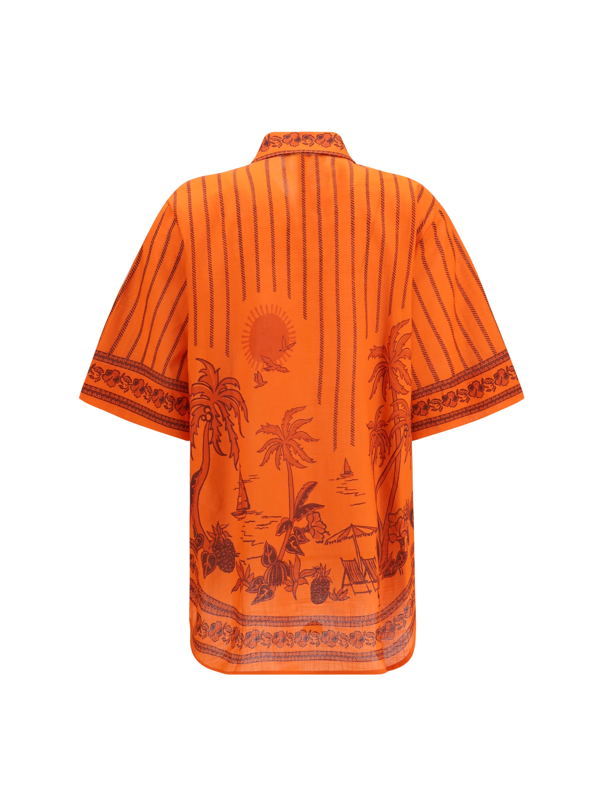 oversized printed shirt
