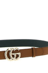 gg marmont hammered leather belt