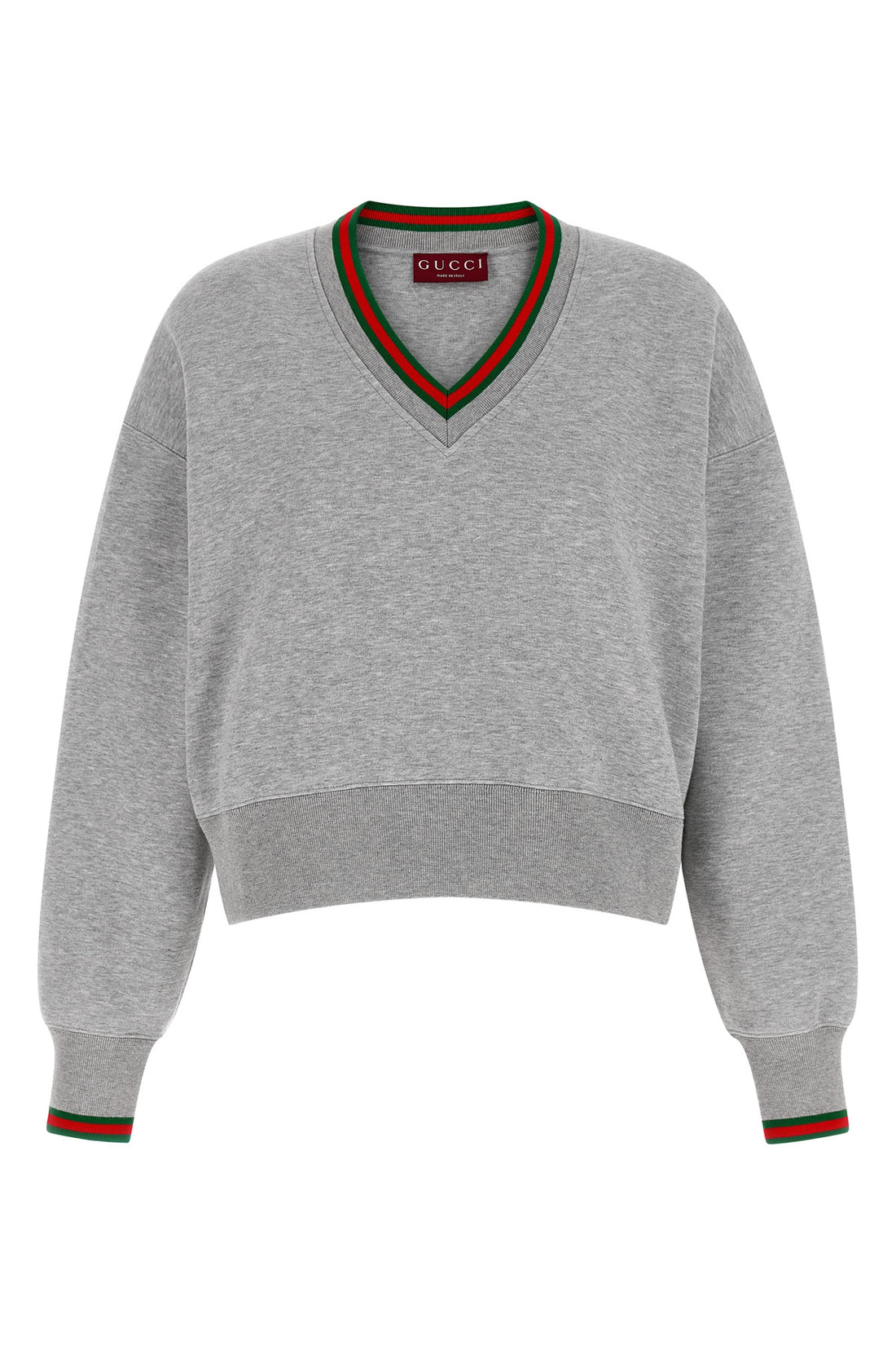 GUCCI S mélange cotton jersey sweatshirt