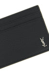monogramme leather card holder