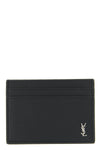 monogramme leather card holder