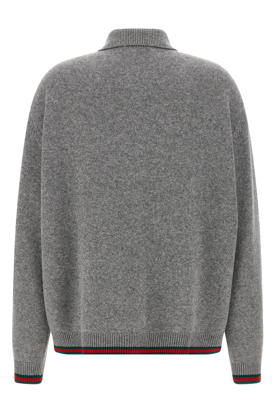 GUCCI M polo style cashmere blend cardigan