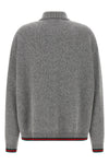 polo style cashmere blend cardigan