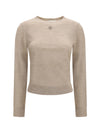 t logo wool sweater
