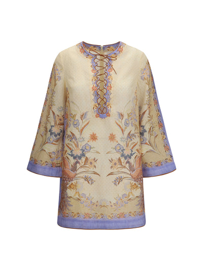 indra floral tunic dress