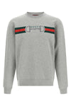 sweatshirt in brushed cotton jersey mélange