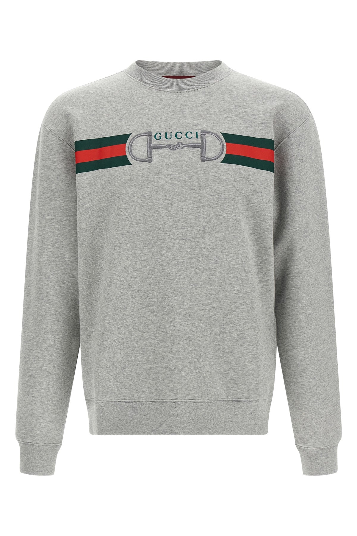 sweatshirt in brushed cotton jersey mélange