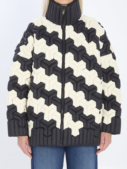 RAXXY S black and white puffer jacket