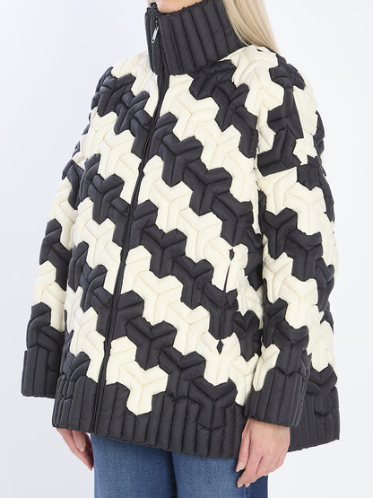 RAXXY S black and white puffer jacket