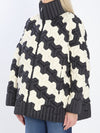 black and white puffer jacket