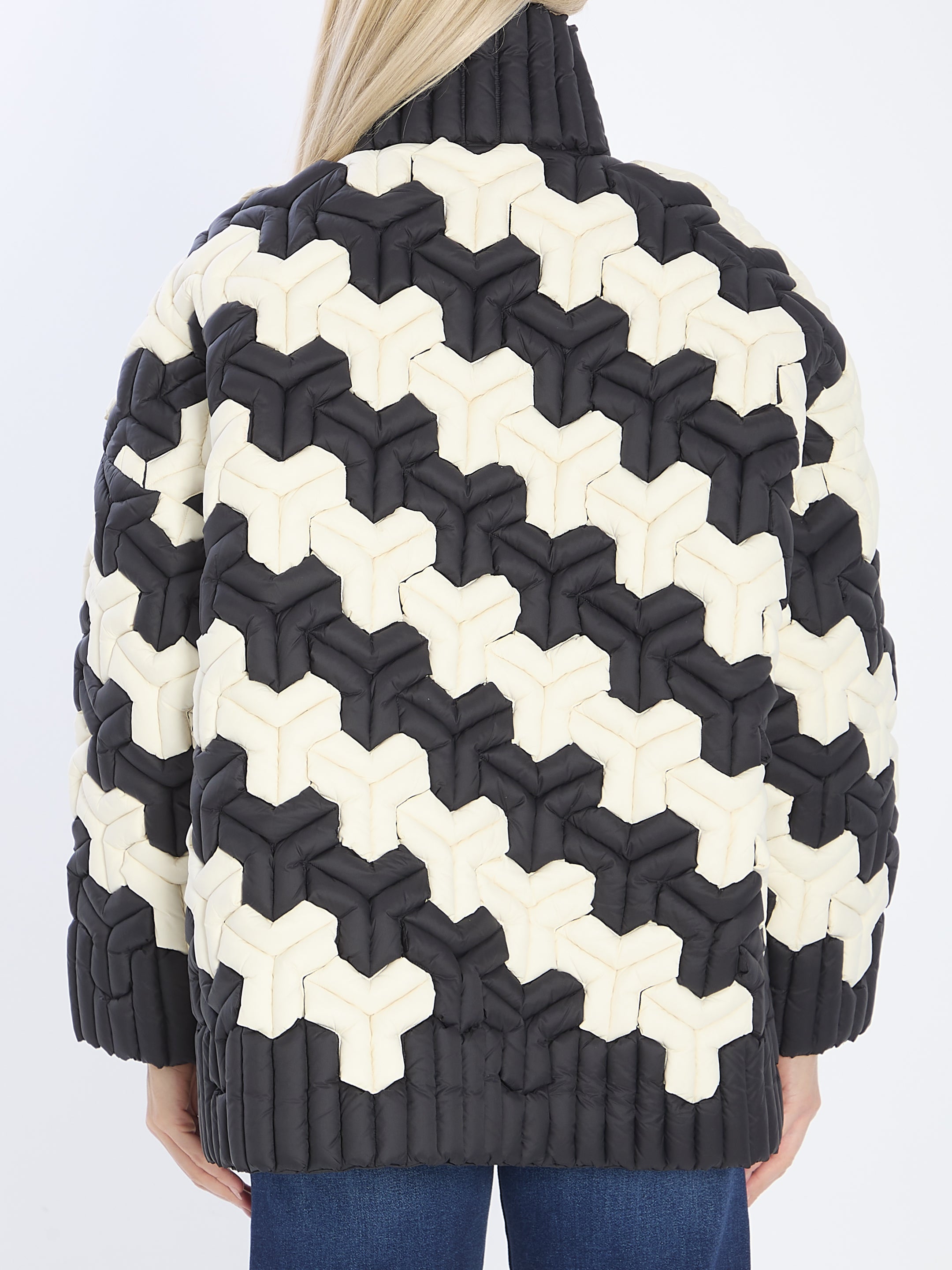 RAXXY S black and white puffer jacket