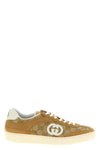 g75 sneakers in suede and gg fabric