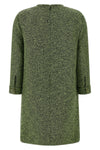mouliné wool and cotton blend mini dress