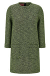 mouliné wool and cotton blend mini dress