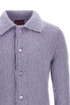 cardigan in brushed mohair blend wool