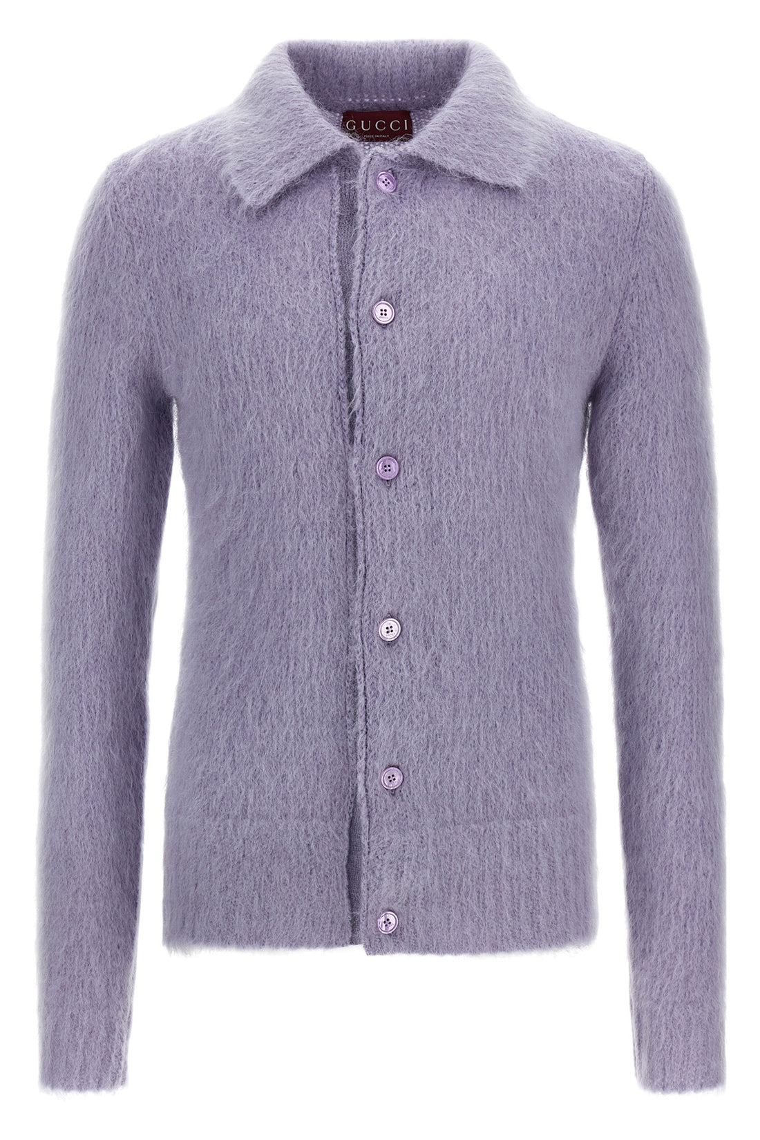 GUCCI L cardigan in brushed mohair blend wool