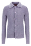 cardigan in brushed mohair blend wool