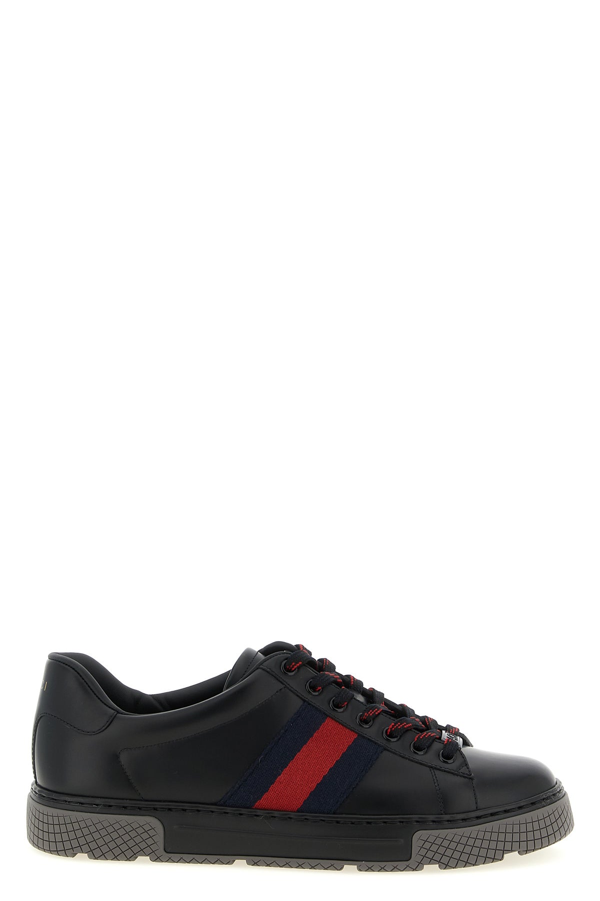 gucci ace sneakers in shiny smooth leather