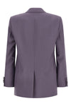 double-breasted wool blazer