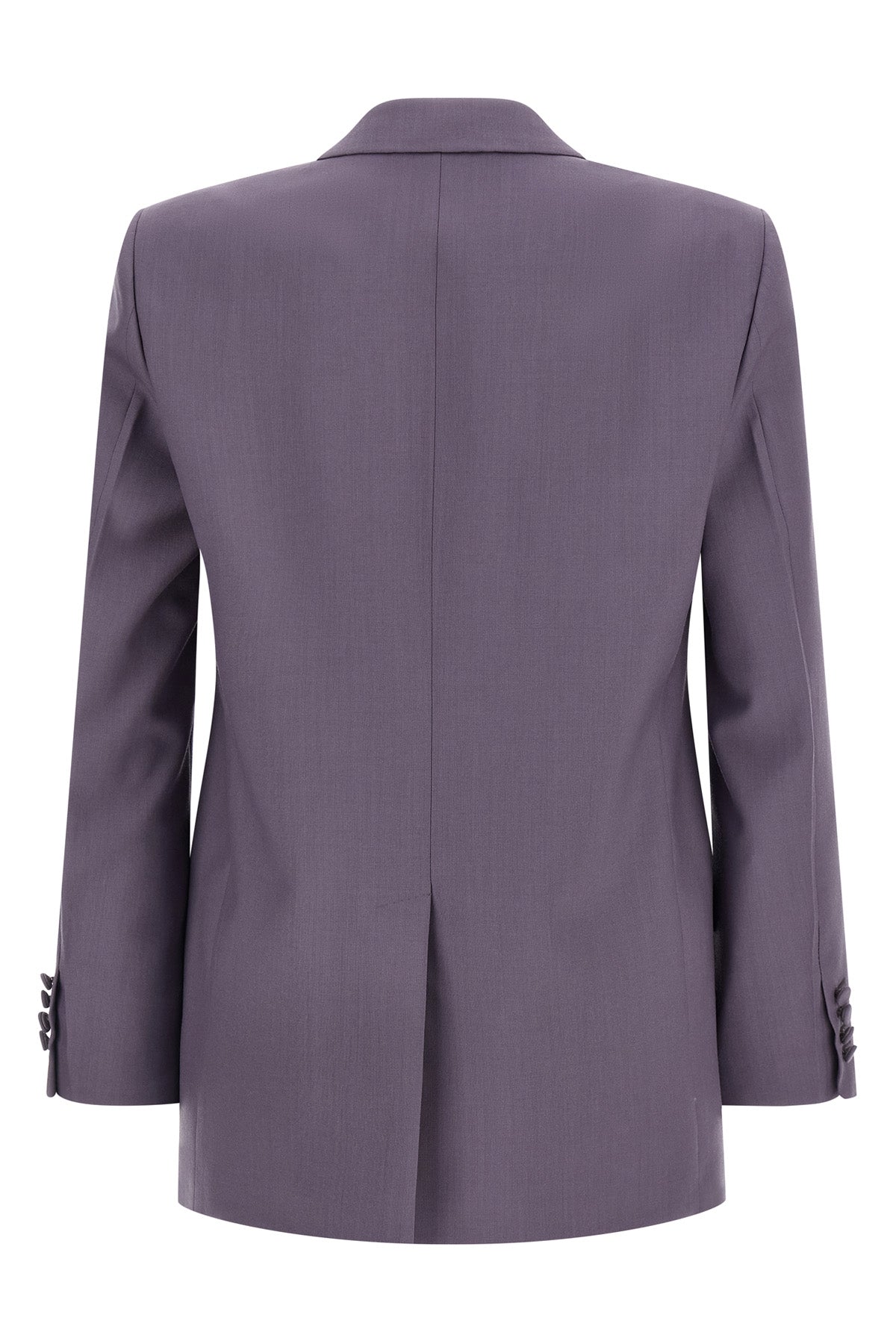 double-breasted wool blazer