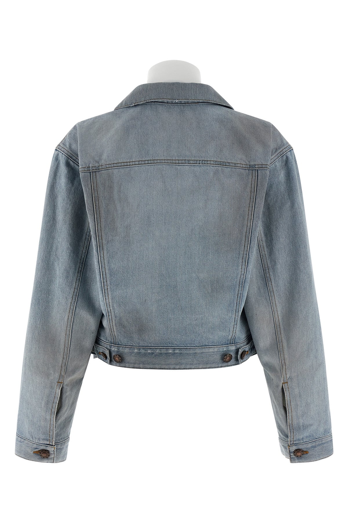 stonewashed cotton denim jacket