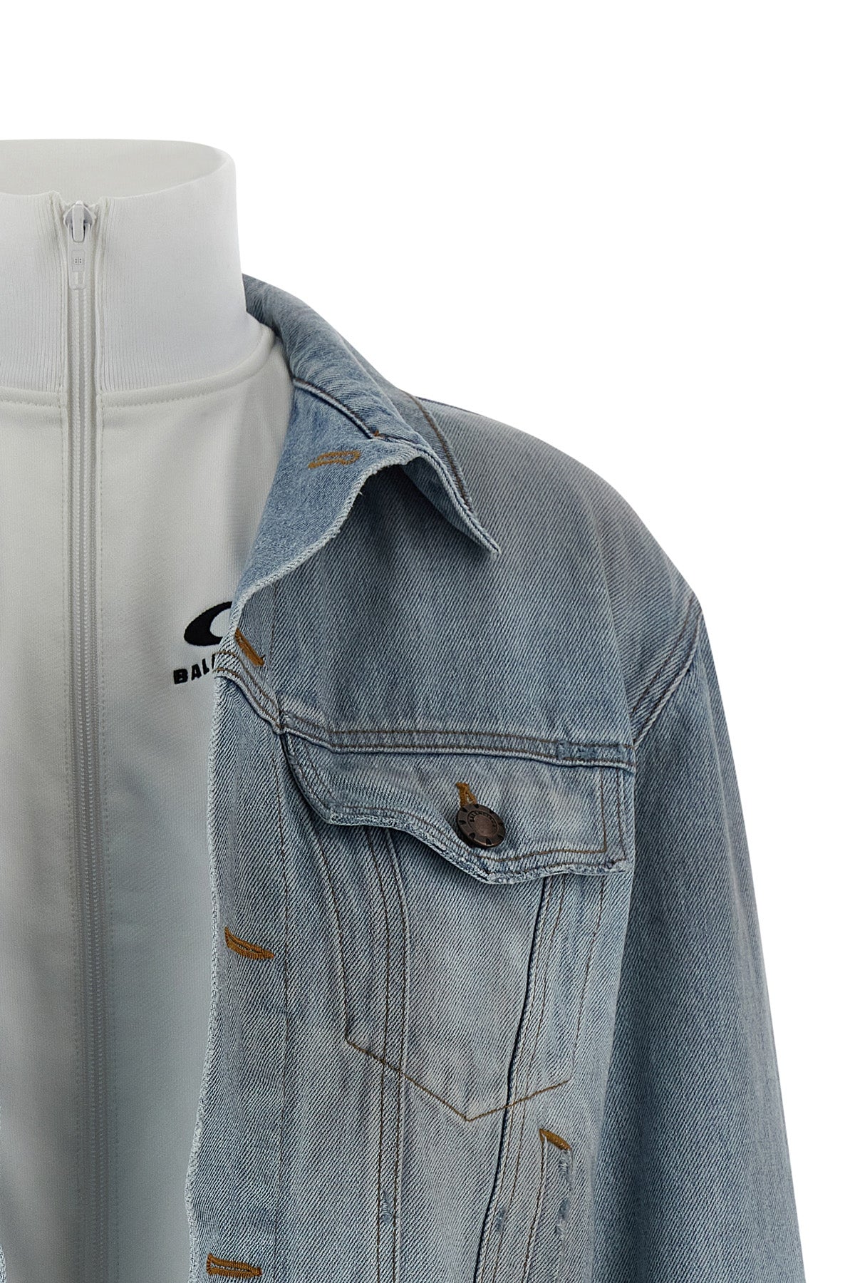 stonewashed cotton denim jacket