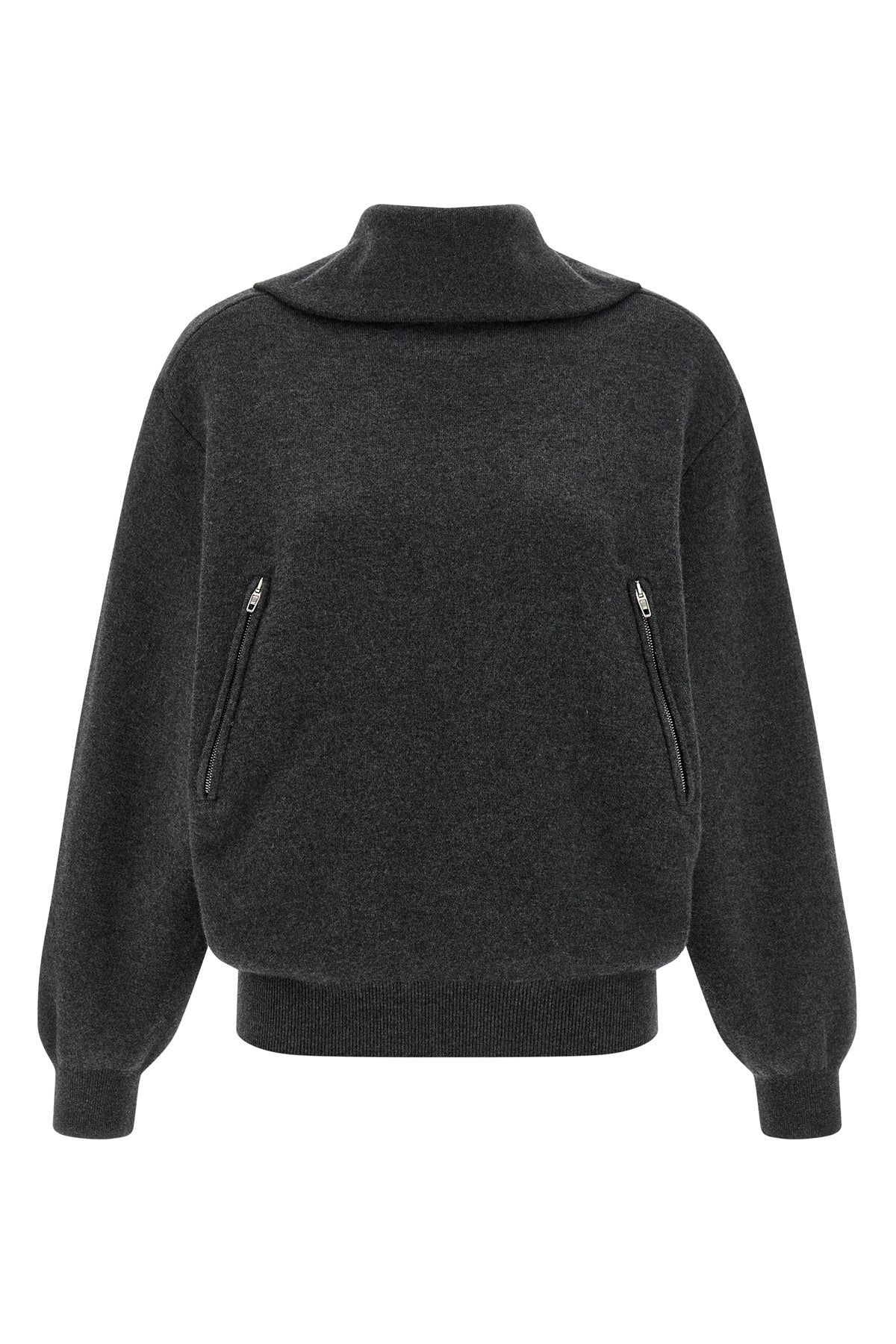 compact wool knit sweater