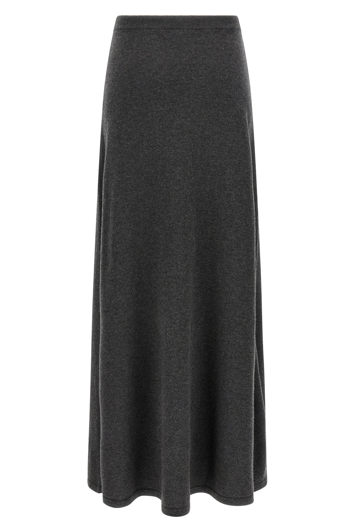 maxi skirt in wool knit