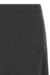 maxi skirt in wool knit