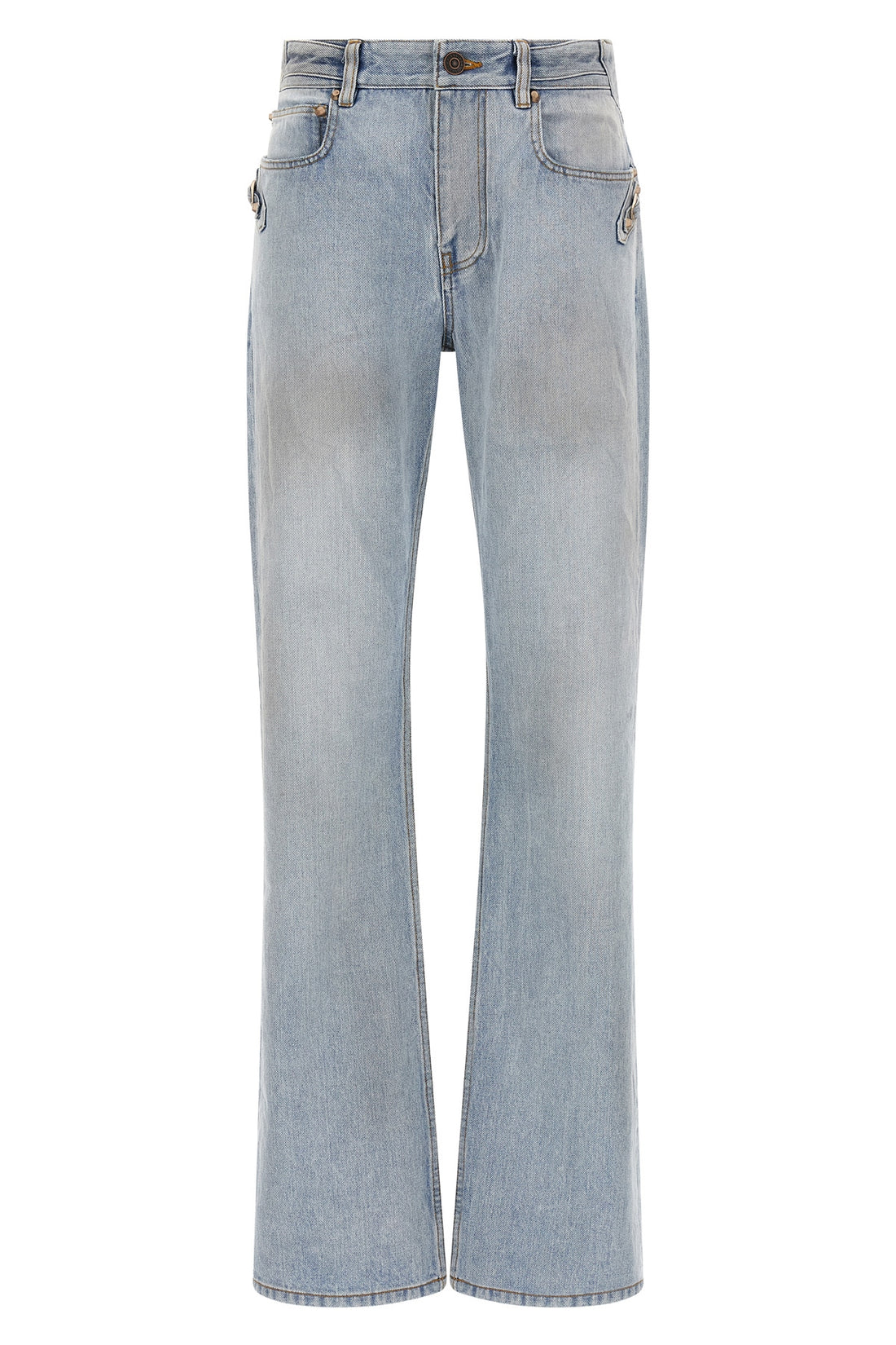 BALENCIAGA 26 city used-effect cotton denim jeans