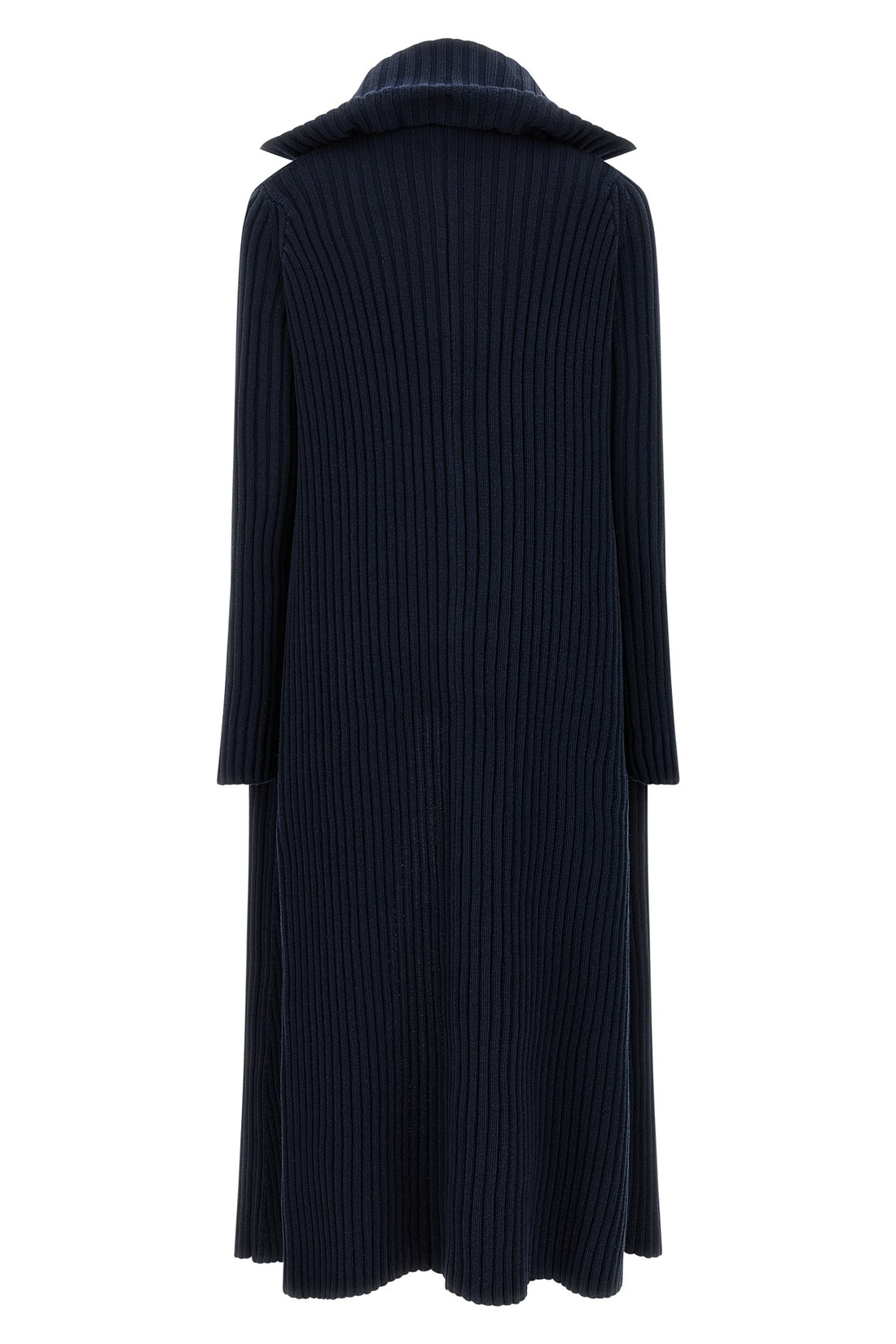 BALENCIAGA M maxi cardigan in ribbed cotton blend