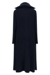maxi cardigan in ribbed cotton blend