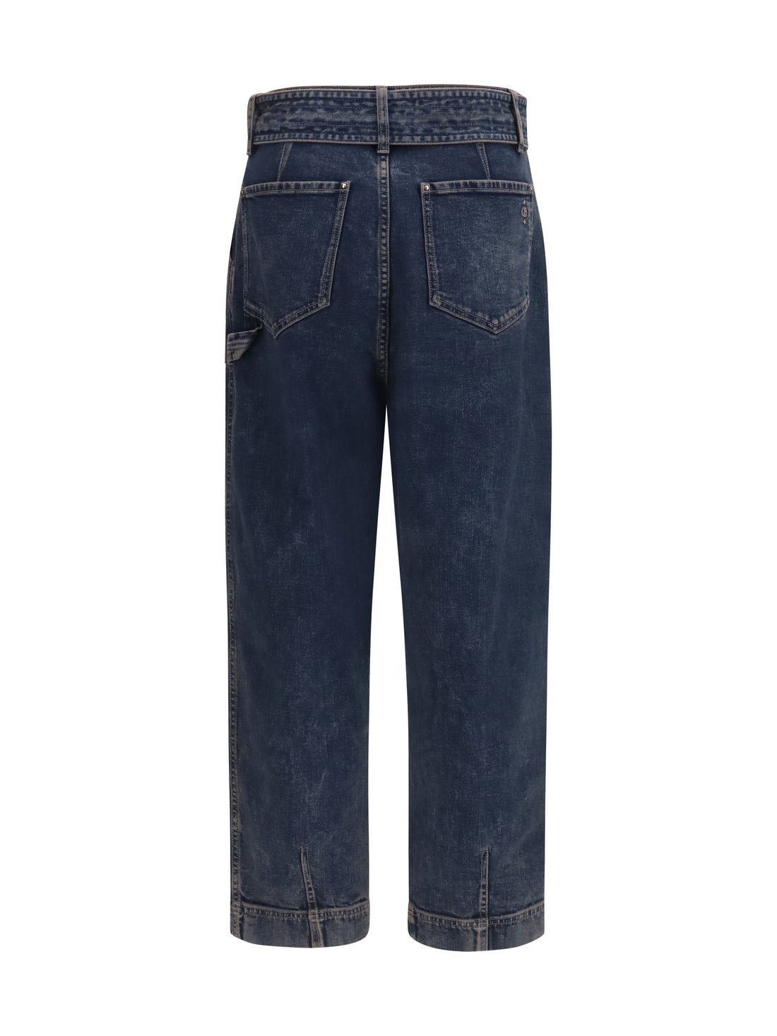 GIORGIO ARMANI 42 wide-leg jeans with belt