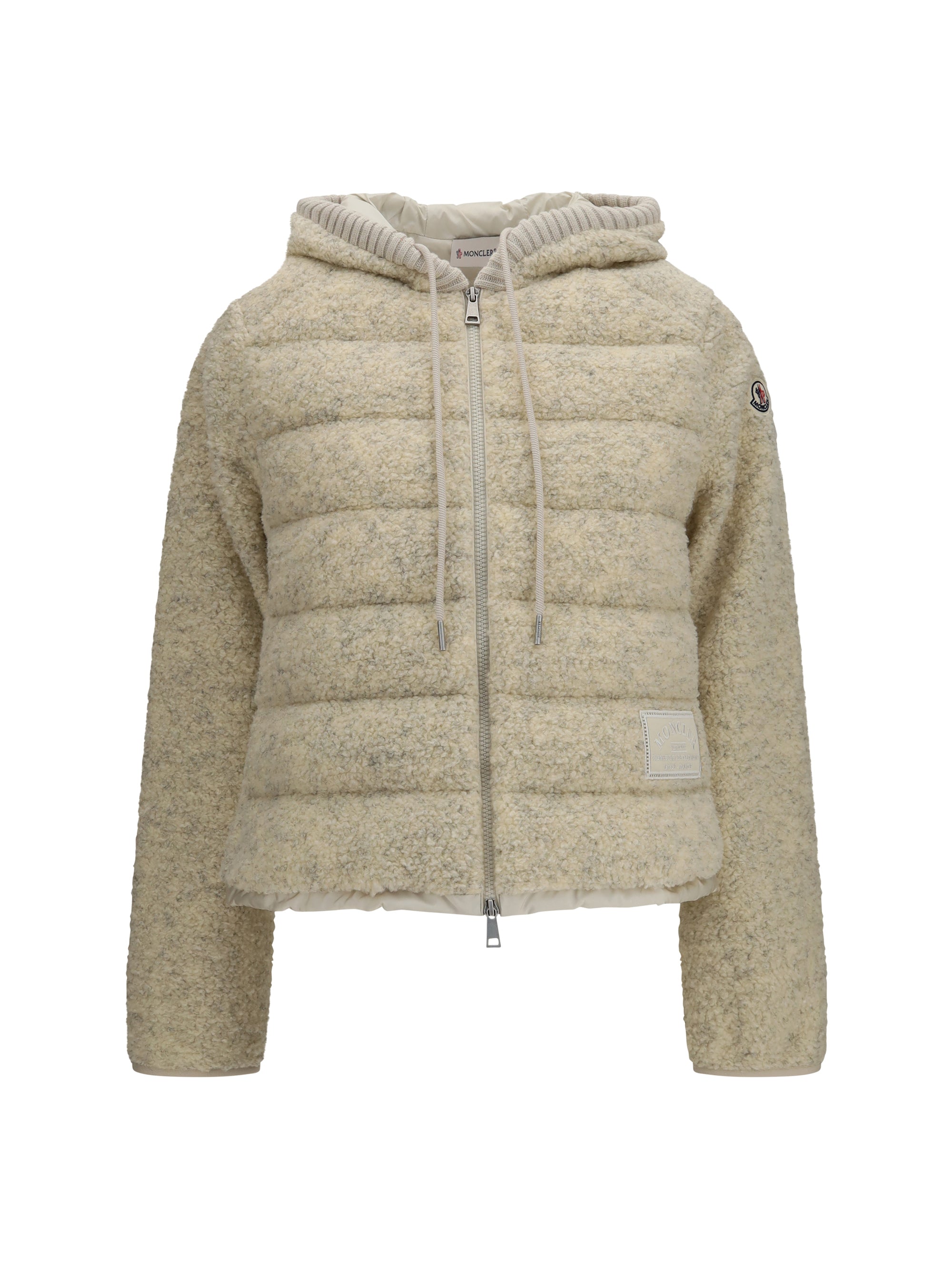 padded teddy hoodie