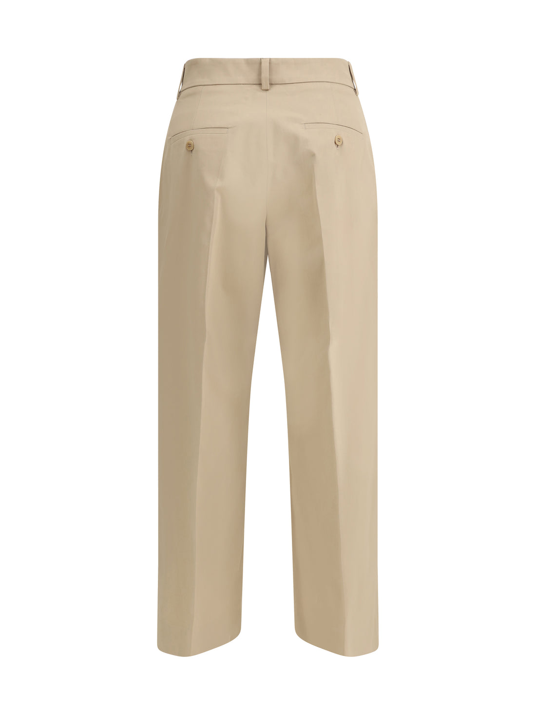 MAX MARA WEEKEND 34 urial cropped trousers in cotton satin