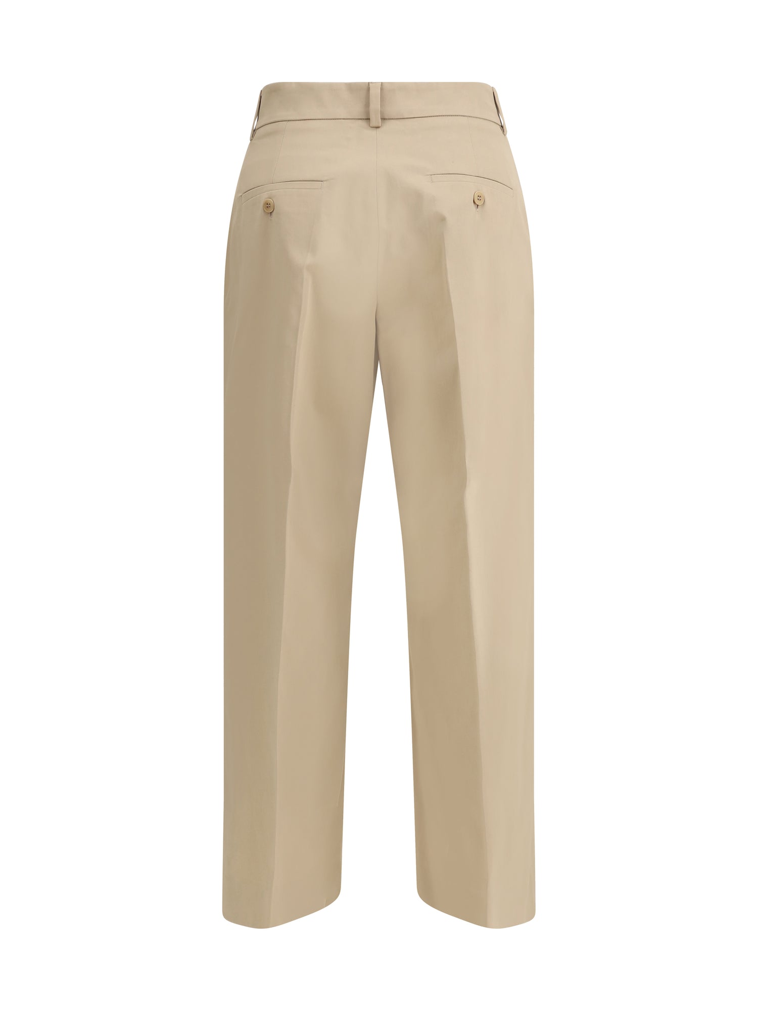 MAX MARA WEEKEND 34 urial cropped trousers in cotton satin