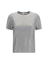 striped short-sleeve crewneck t-shirt