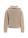 cashmere high-neck zip sweater