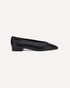 Loro Piana Leather Ballerinas Black