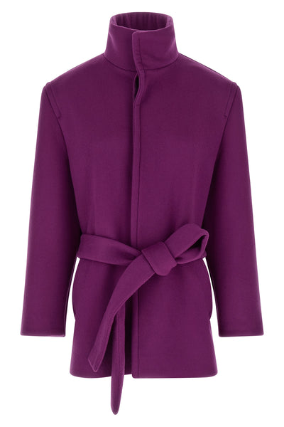 double-sided wool short coat