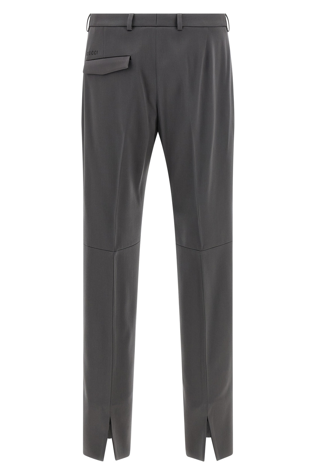 GUCCI 50 heavy wool satin trousers