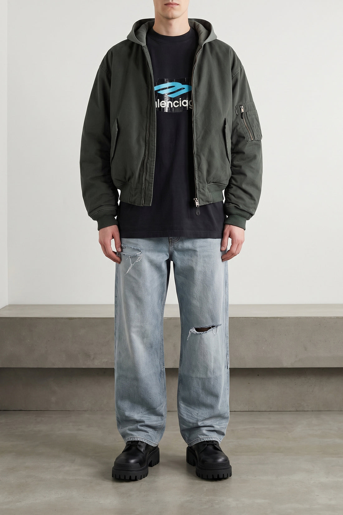 BALENCIAGA L cotton jersey t-shirt