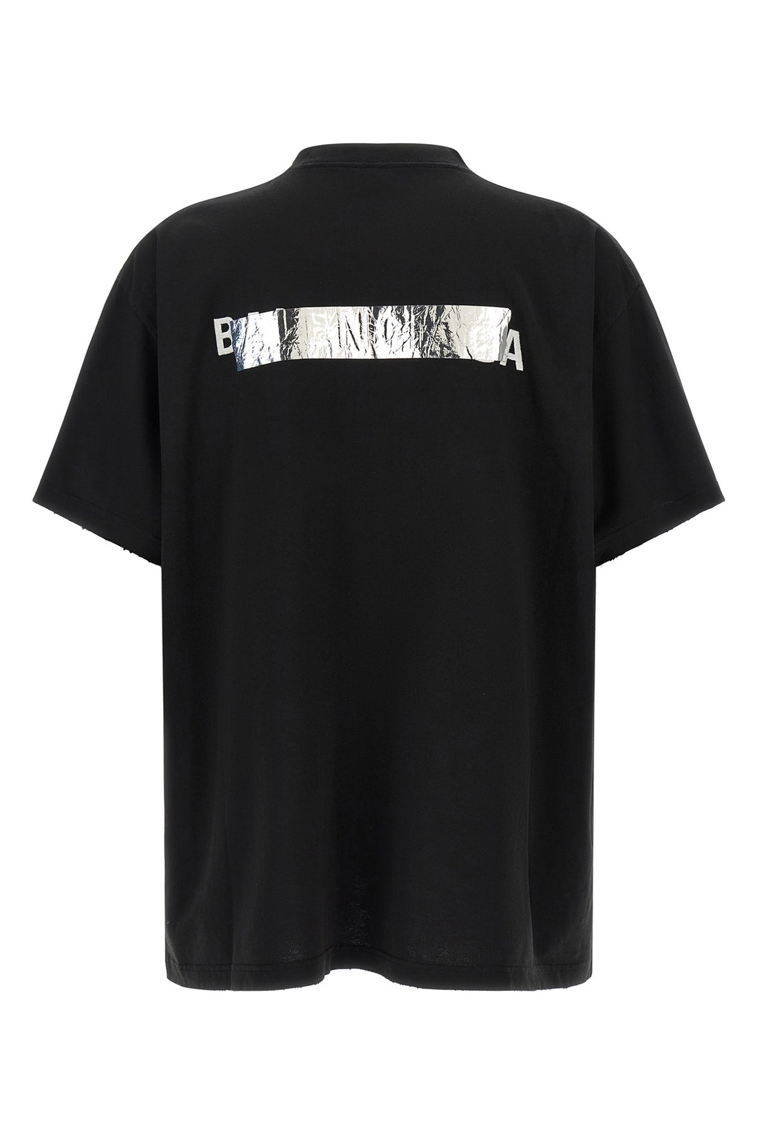 BALENCIAGA M the balenciaga silver tape t-shirt