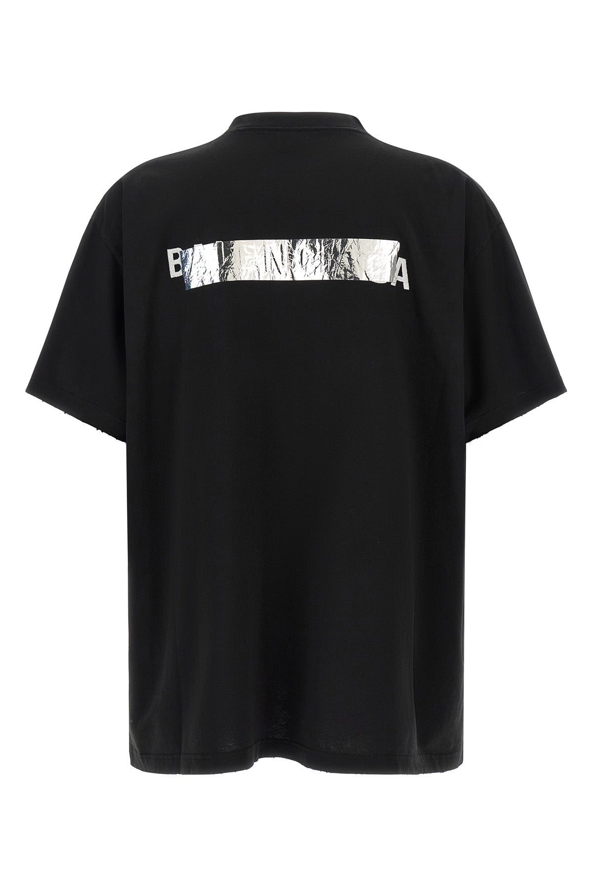 the balenciaga silver tape t-shirt