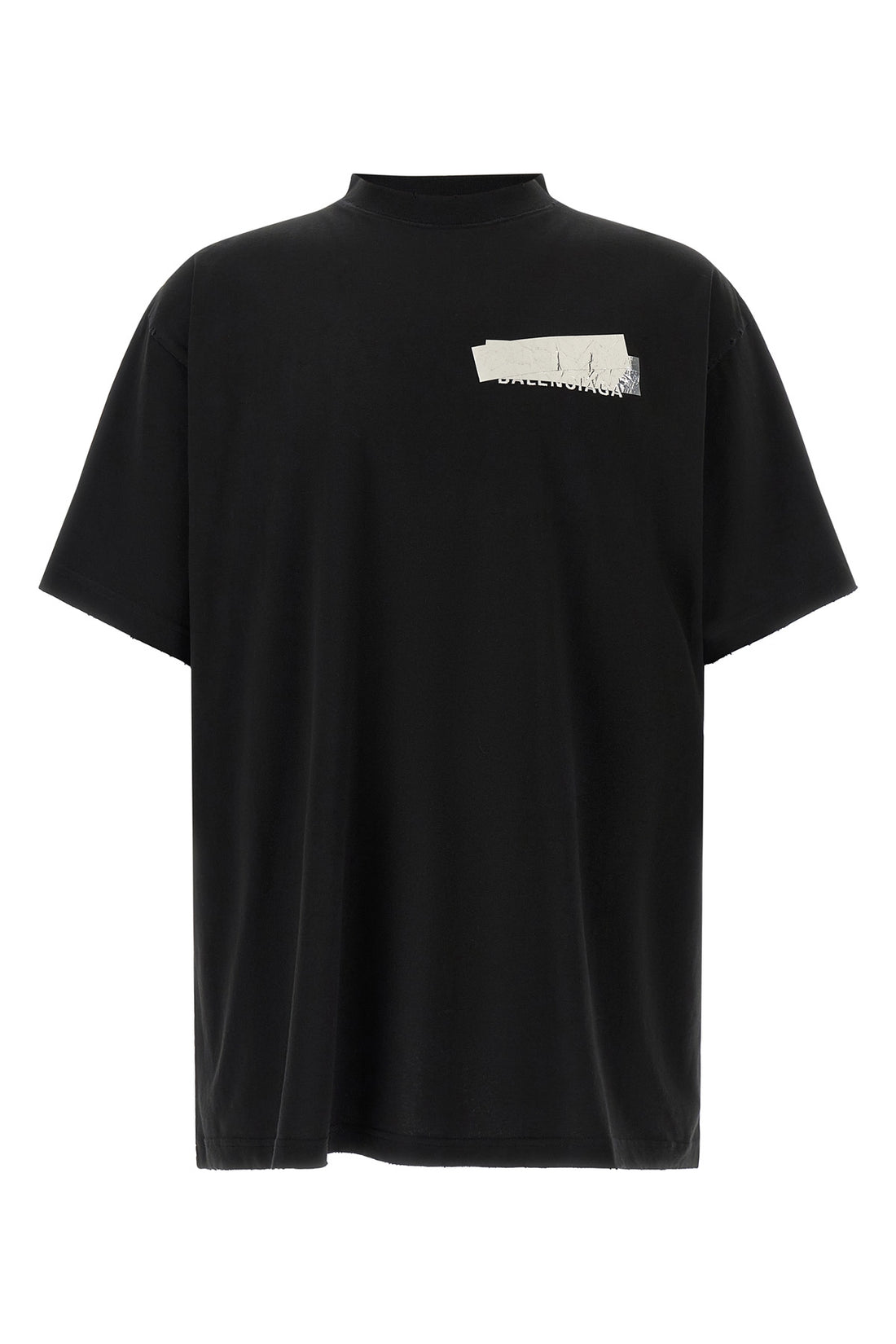 BALENCIAGA M the balenciaga silver tape t-shirt