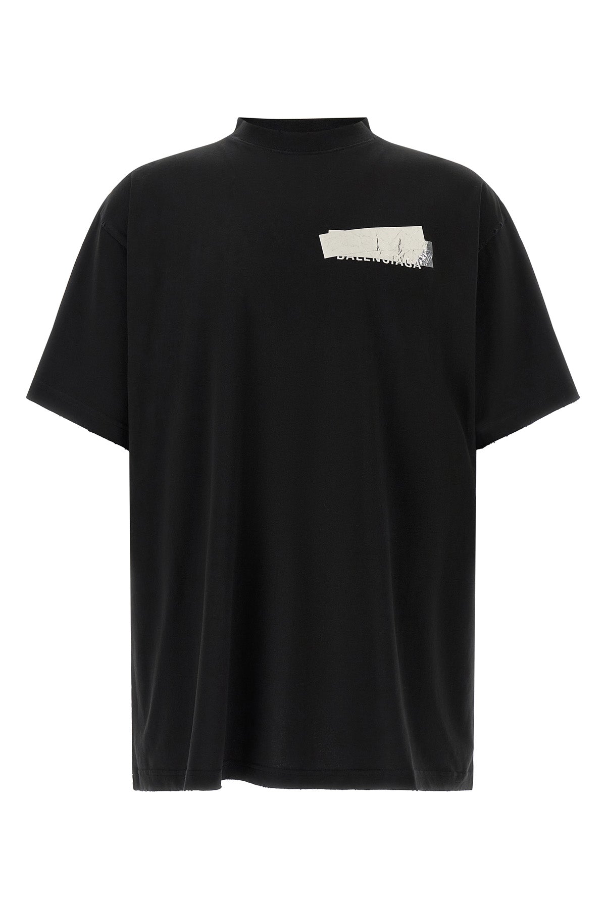 the balenciaga silver tape t-shirt