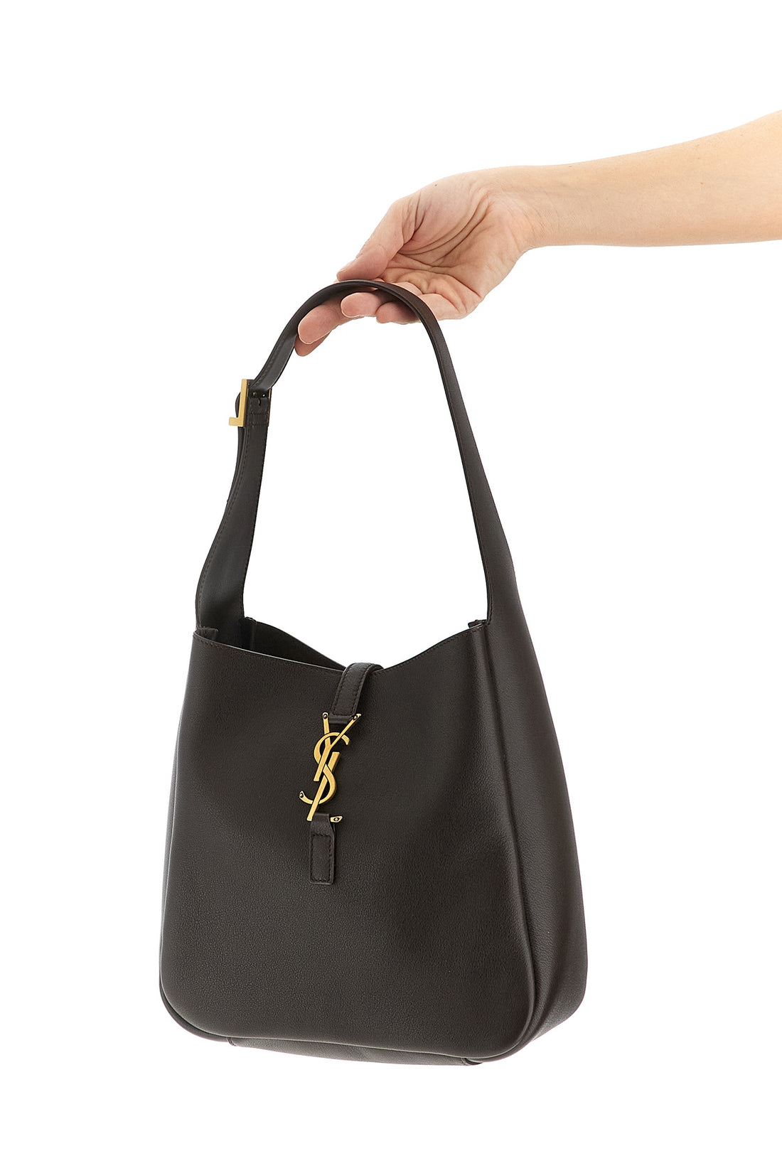 SAINT LAURENT OS micro le 5 à 7 shoulder bag in hammered leather