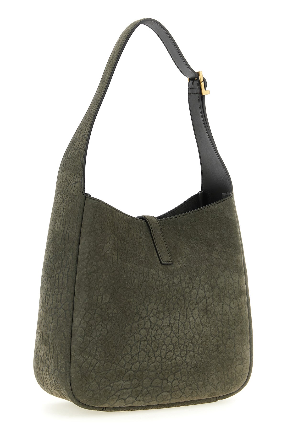 micro le 5 à 7 shoulder bag in hammered nubuck leather