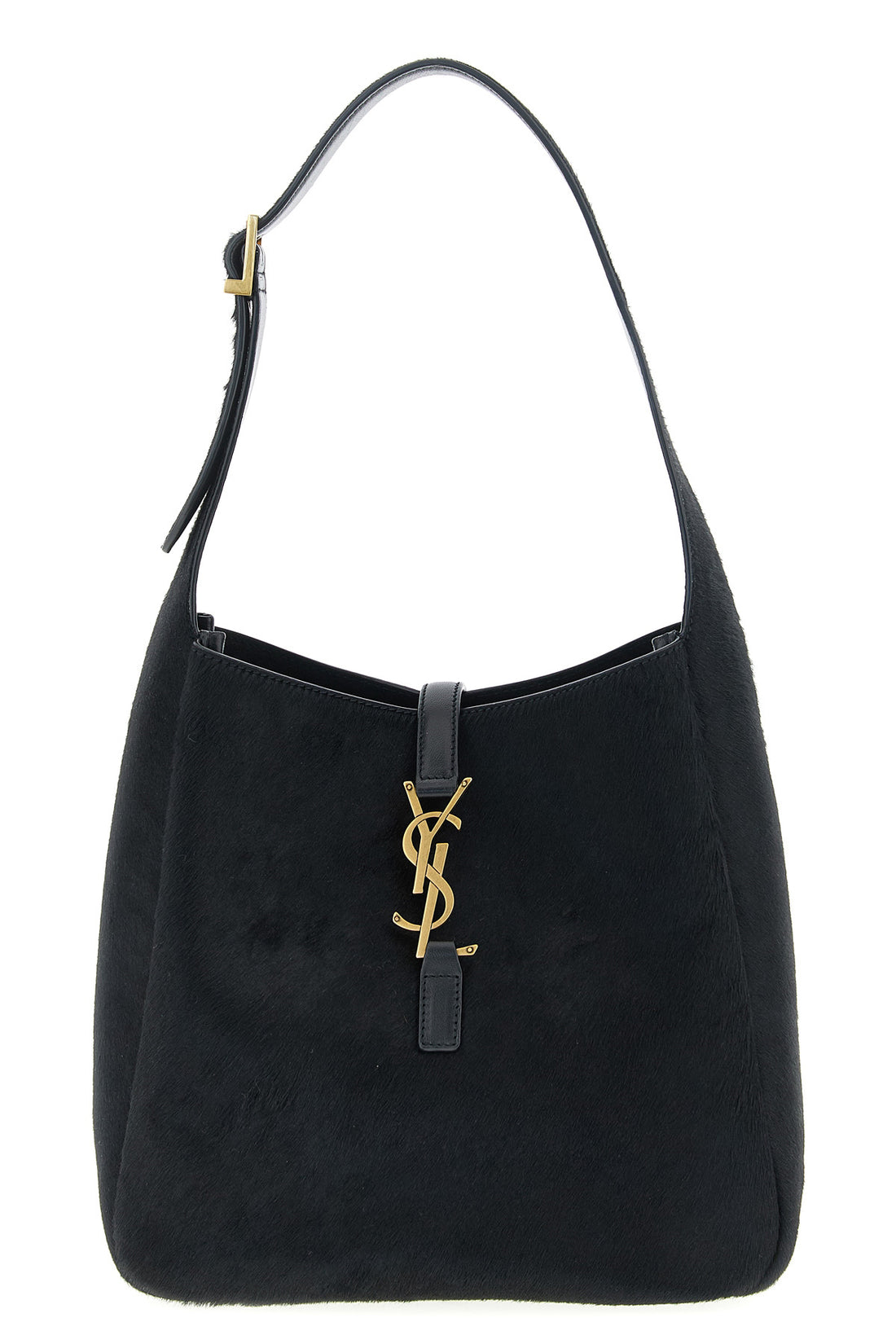SAINT LAURENT OS small le 5 à 7 shoulder bag in pony-effect leather and smooth leather