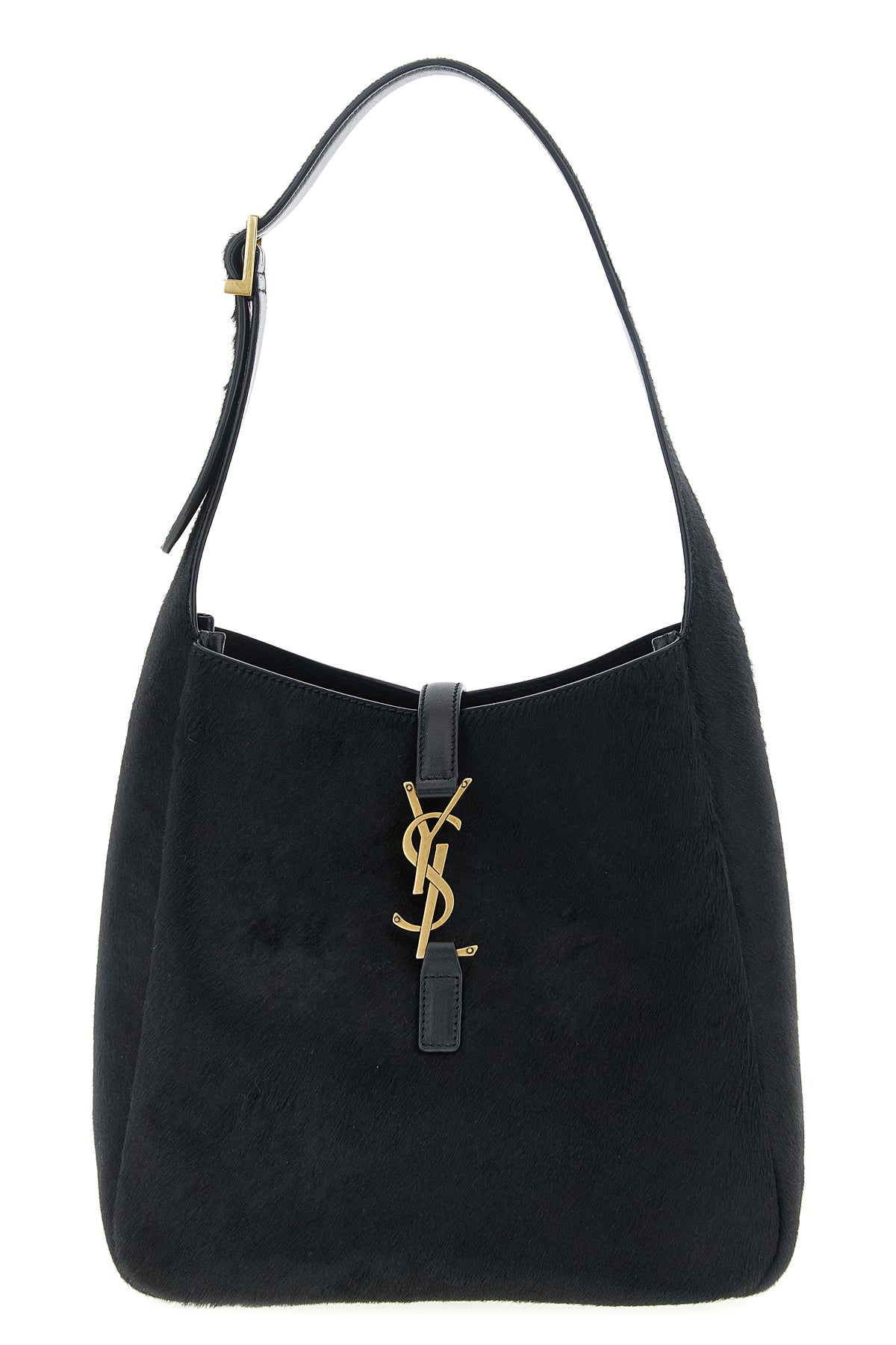 small le 5 à 7 shoulder bag in pony-effect leather and smooth leather